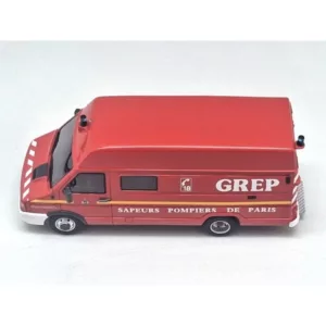 Miniature Iveco Daily GREP BSPP ALERTE 1/43 vue de haut