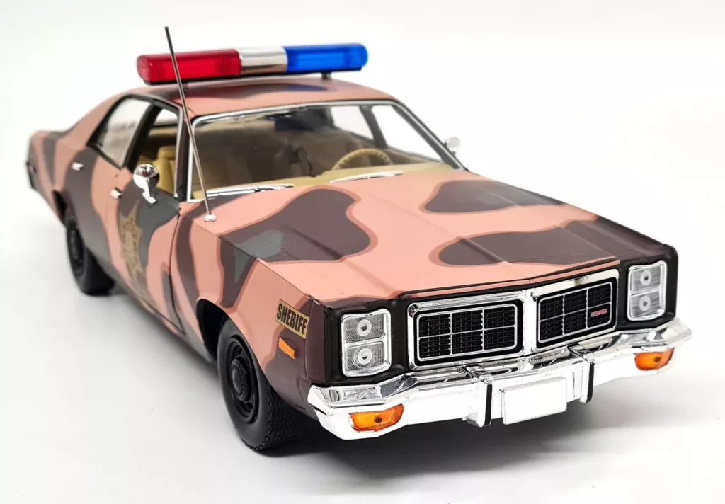 Dodge Monaco 1978 Sheriff County miniature 1/18 vue avant