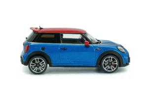 Mini Cooper John Cooper Works 2023 Island Blue Metallic vue coté