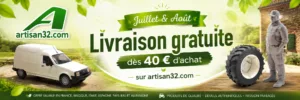 Artisan32.com livraison gratuite dès 40 euros pendant juillet et août pour les miniatures agricoles