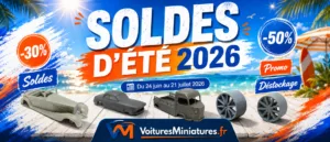 Soldes d’été 2026 : voitures miniatures, kits et dioramas jusqu’à -50%
