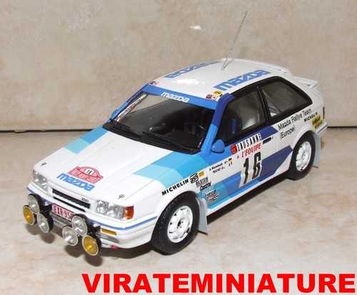 MAZDA 323 4WD RALLYE MONTE CARLO 1986 ACHIM WARMBOLD SPARK S6231 AU 1/43