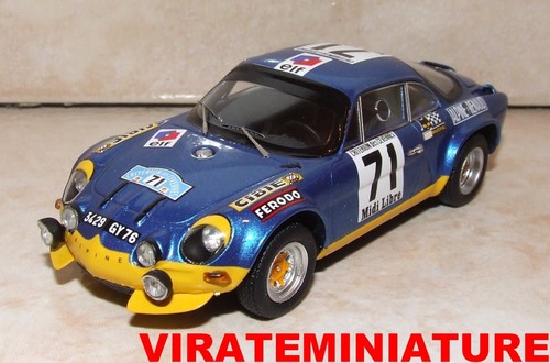 SPARK SF135 - Alpine A110 N°71 Critérium Cevennes 1971 (1/43) Modèle imparfait
